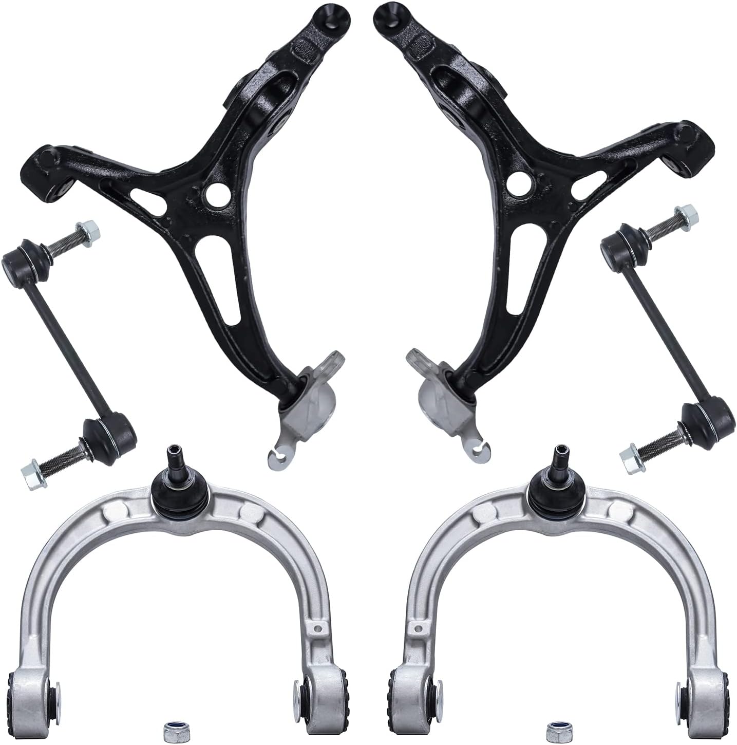 Detroit Axle 6pc Front End Control Arms Kit for Mercedes