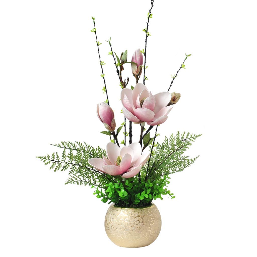 Magnolia décoration florale ensemble réaliste pour salon