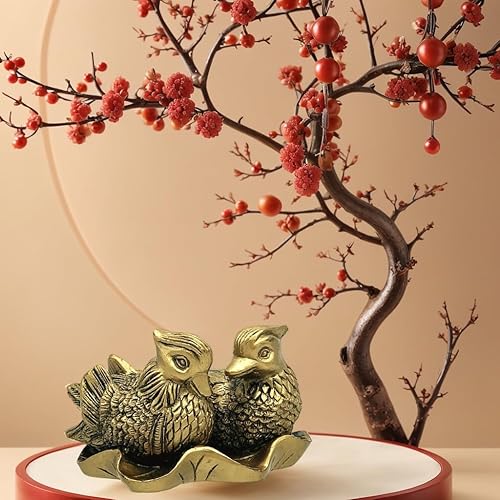 Miniatura 3 de Feng Shui chino mandarín Yuan Yang Love Birds estatua figurita decoración para el hogar y la oficina para el romance y el amor