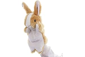 RIY Hand Puppets | Farm Friends Animals Educational Puppets | Plush Rabbit