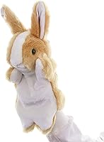 RIY Farm Friends Rabbit Hand Puppet - Educational Plush Animal Puppets for Kids Storytelling, Sensory & Social Skills Development