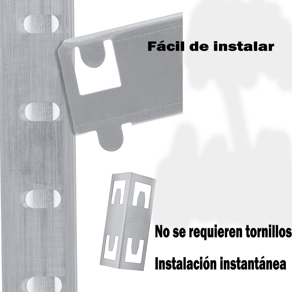 Estanterías para Garaje 5 Baldas, Ideales para despensa, el sótano, el Garaje, trastero o la Oficina, Estantería Metálica de 200 x 100 x 50cm, Soporta hasta 875Kg, Primario