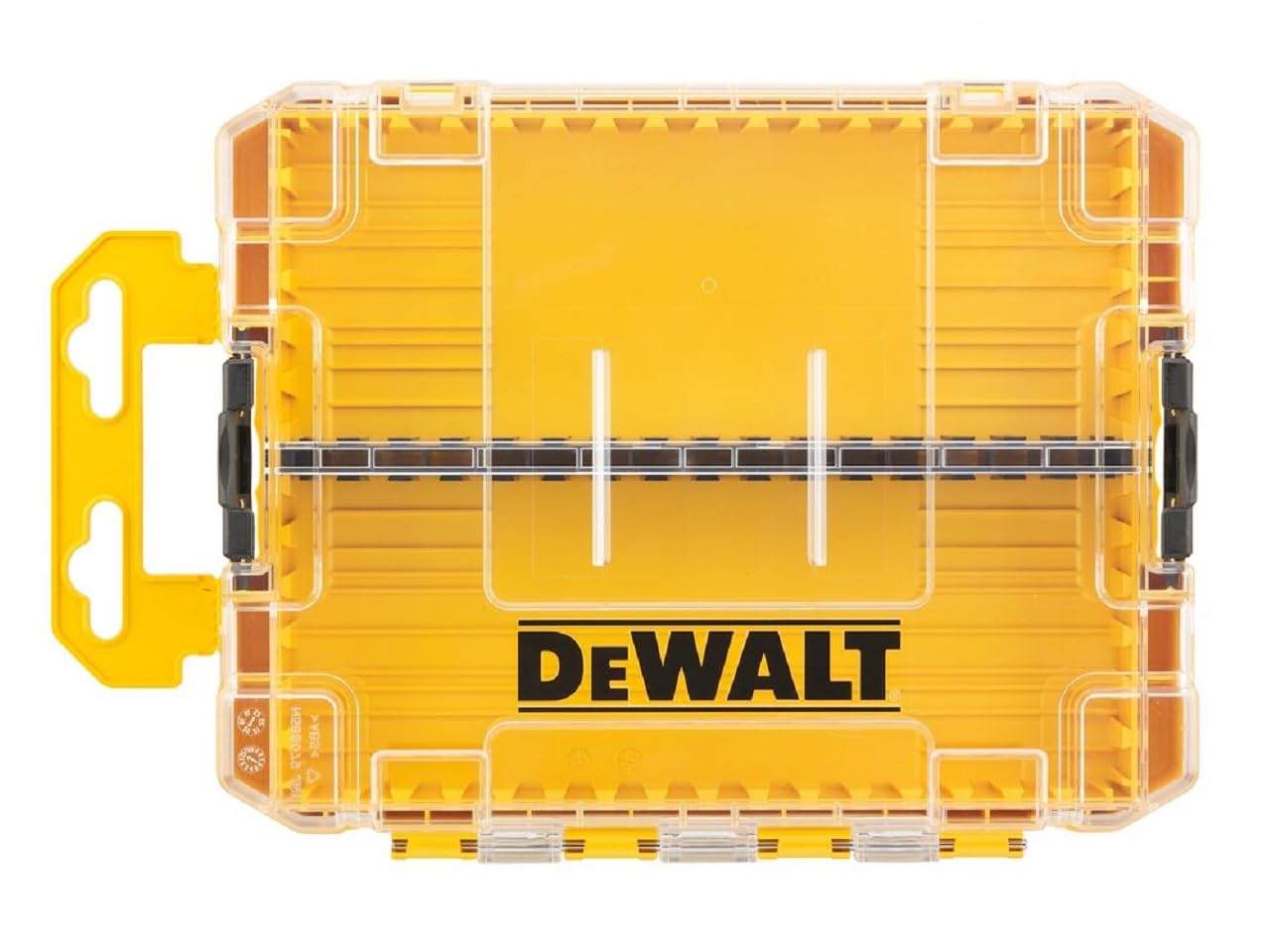 Dewalt Tough Case (Medium) Organizer, Tool Box, Storage Case, Tool Box, Transparent Lid, Removable Tray, Stacked Storage, Screws, Bits, Small Storage