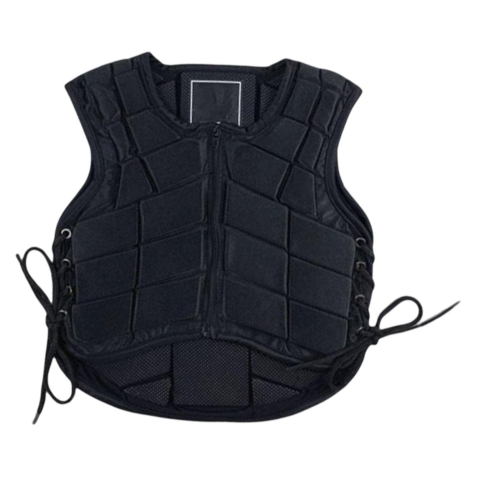 Chaleco Ecuestre Protector Acolchado EVA Ajustable con Bloques Antivibración Tela Resistente Y Transpirable para Mayor Comodidad Adecuado para Equitac