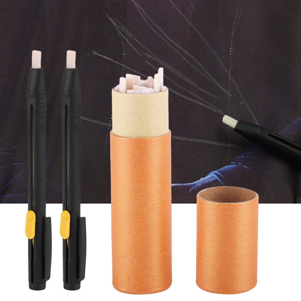 Craie De Tailleur - Kit Stylo Craie Pour Marquage Textile, Invisible Et Sans Poudre, 20 Recharges