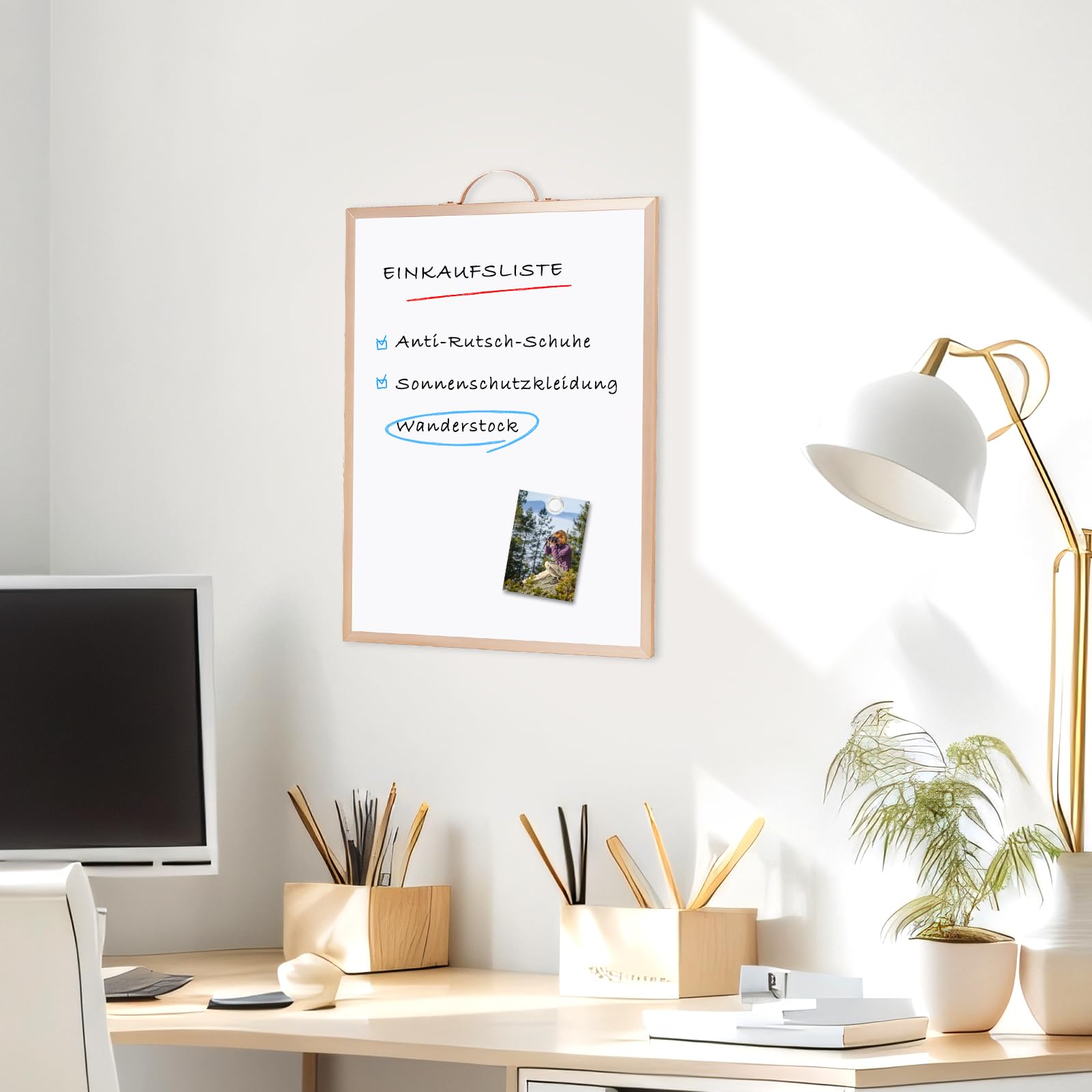 Lavagna Magnetica Doppia Faccia 30x40 Cm | Con Pennarelli E Magneti | Per Casa, Ufficio E Scuola - Foto 8