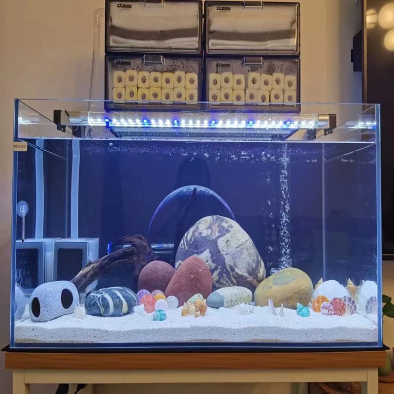 Sobo T8-290F Aquarium LED Light installed in a fish tank