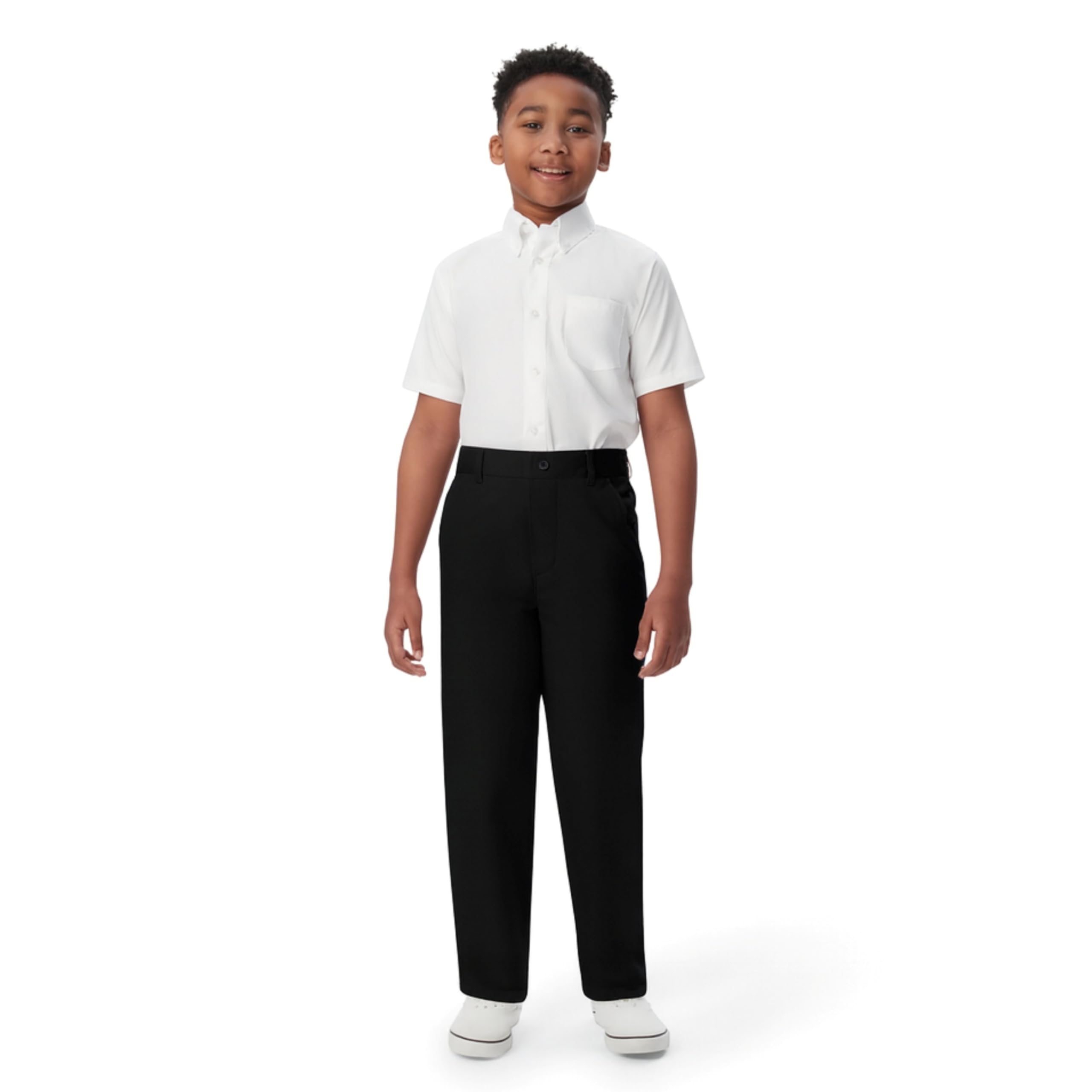 Boys Pull-On Relaxed Fit School Uniform Pant (Standard & Husky)