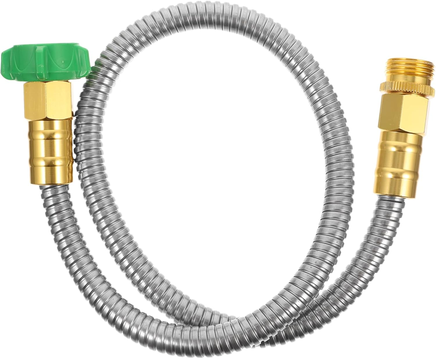 1 Set Metal Garden Hose 3ft Garden Hose 304 Stainless Steel Water Hose Stainless