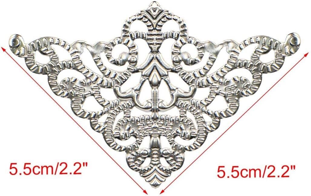 Borde Protector Bronce, Esquina Libro Mesa Escritorio(Silver Tone)