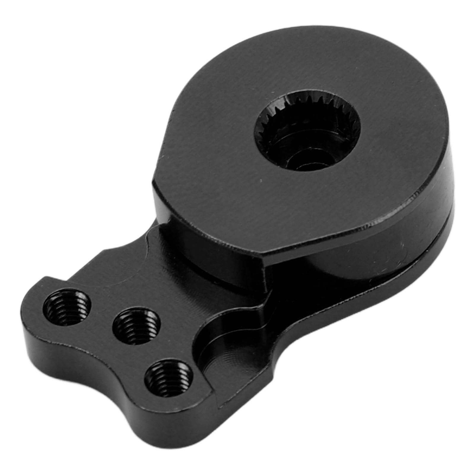 RC Servo Saver, Lekki, Uniwersalny Serwomechanizm ze Stopu Aluminium o Wysokiej Dokładności 25T z zamienną osłoną Przekładni do Samochodu RC 1/10 (BLACK)