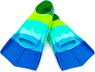 Kids Swim Fins,Comfortable Silicone Flippers for Swimming and Diving,Size Suitable Beginners Kids Girls Boys