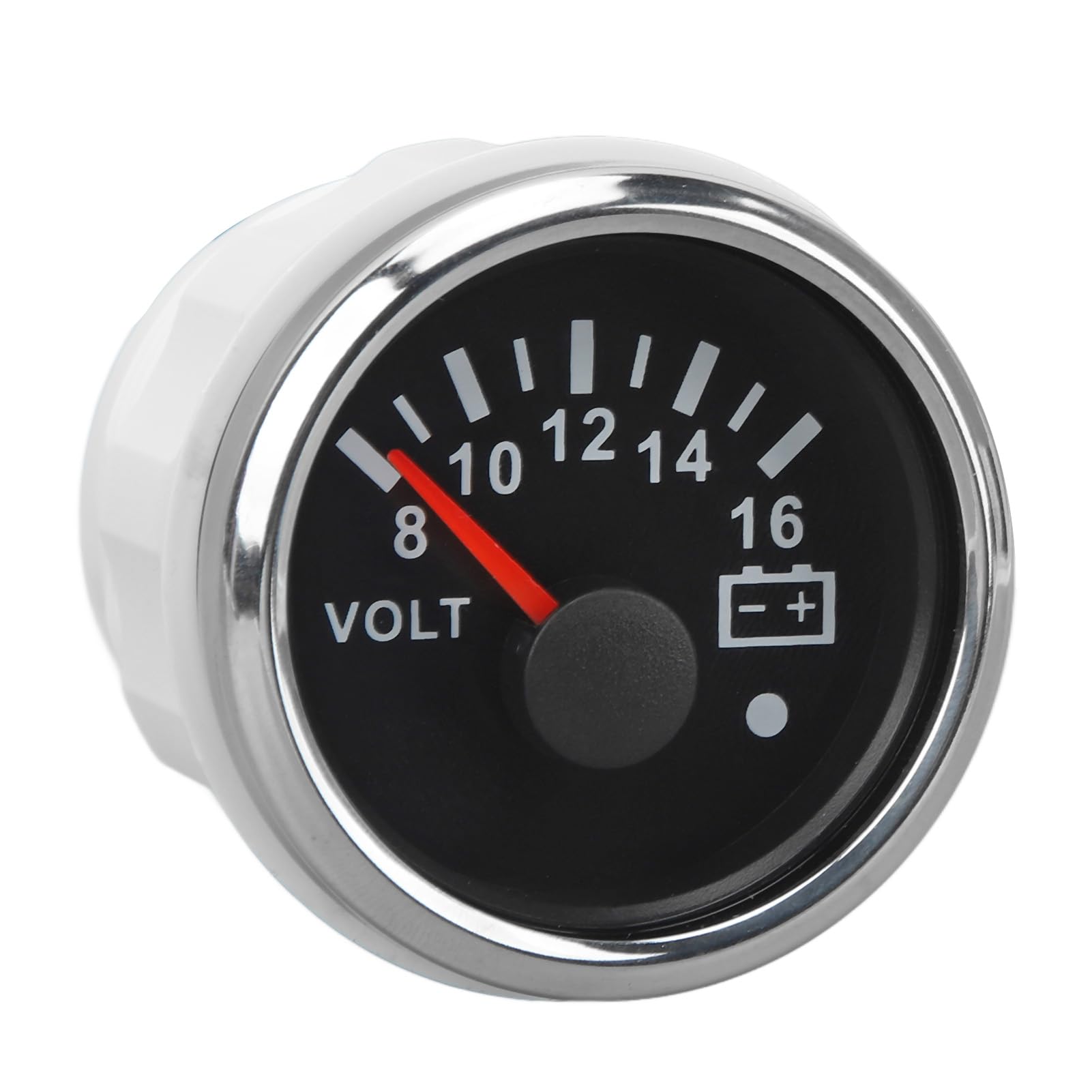 Voltímetro para Barco de 52MM, Indicador de Voltaje DC9 a 32V, Puntero con Retroiluminación Colorida para Vehículos Recreativos, Yates, Barcos de Pesca y Barcos (Cubierta