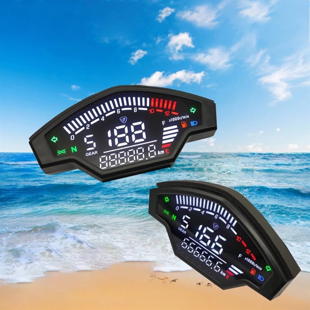 Odómetro Digital Tacómetro Electrónico con Pantalla, Odómetro, Resistente Al Agua, Medidor Digital De Precisión para Modificación para Vortex200