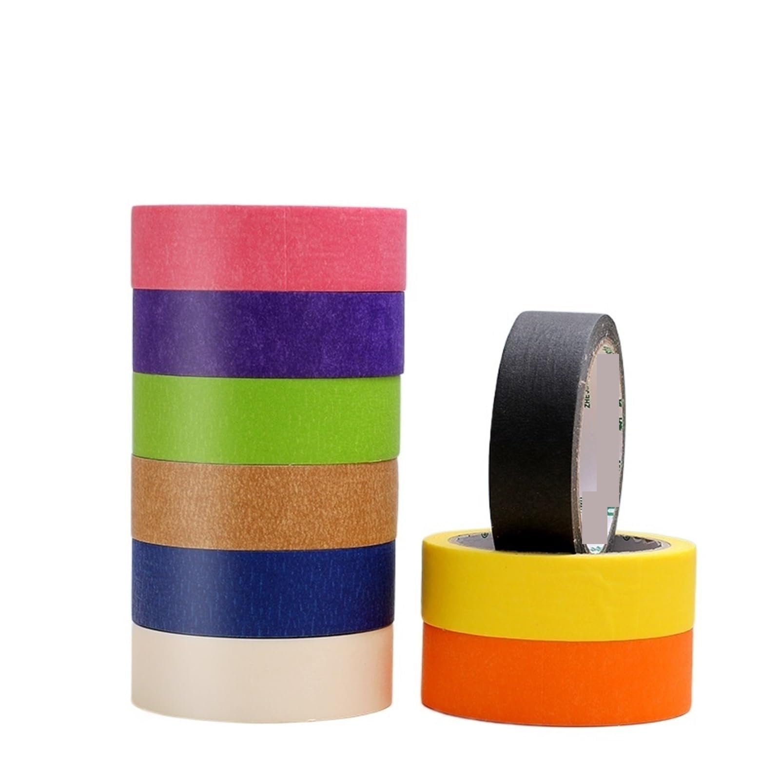 DAVBIR Cinta Adhesiva de Colores, Cinta de Pintores de Colores del Arco Iris for Artes y Manualidades, etiquetado o codificación, Diarios de Balas, Decoraciones de Bricolaje Perfection (Color : 30MM