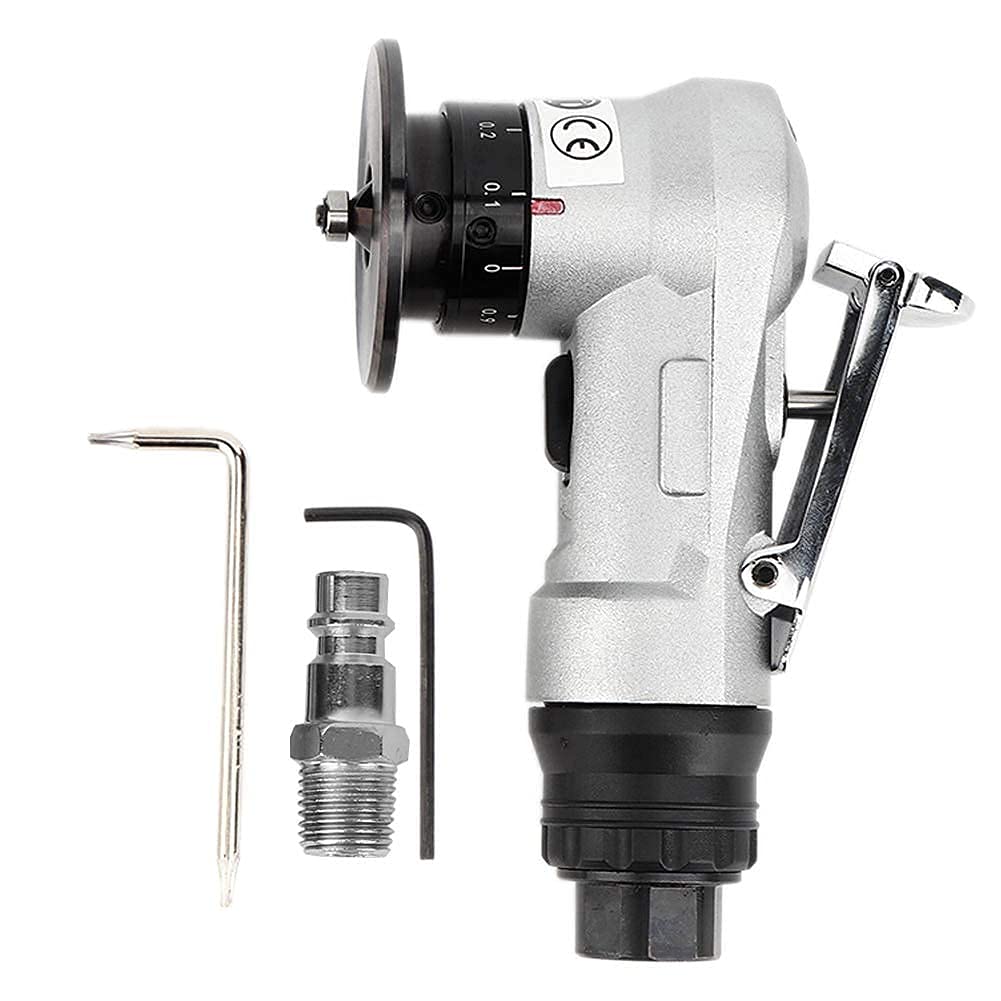 Mini smussatrice pneumatica, macchina portatile per la rifilatura dei metalli Utensile ad aria diritta per rifilatura ad a 45 ° (interfaccia tipo UE)