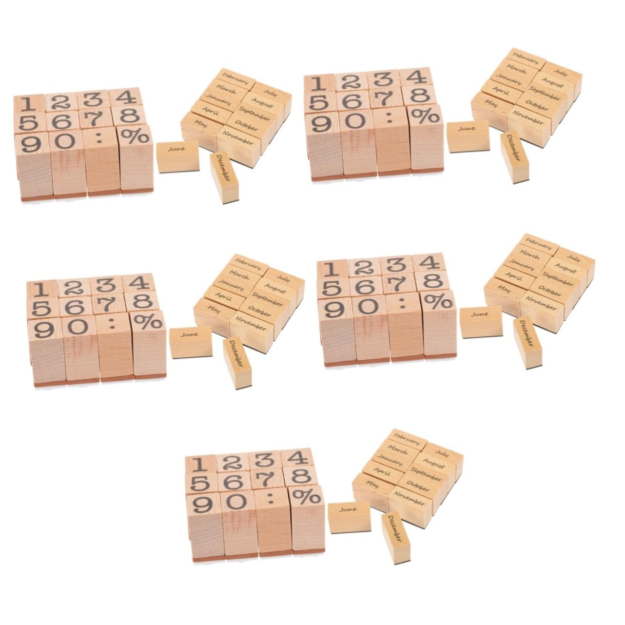 Uonlytech 10 Set Sigillo Digitale in Legno Data Timbro Pianificatore Timbri Del Diart Arredamento Retrò Timbri Del Diart Francobolli Per Album Domestici Francobolli Di Journaling Di Legno