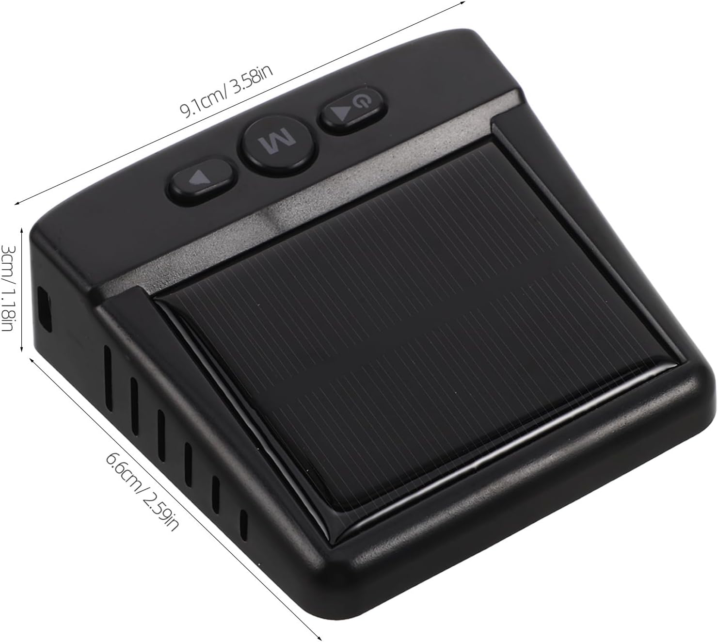 YARNOW Automotive Tire Pressure Monitor System - Solar Powered Tyre Monitoring Device for Car - Accurate Real-Time Tire Air Pressure Gauge for Long Road Trips