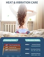 Slimpal Vezeték Nélküli Menstruációs Melegítőöv - USB Tölthető Hordozható Hőpárna Görcsökre Lítium Akkumulátor, Lila 3