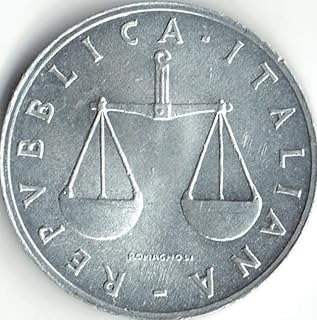 عملة قديمة ١ ليره ايطاليا، معدن