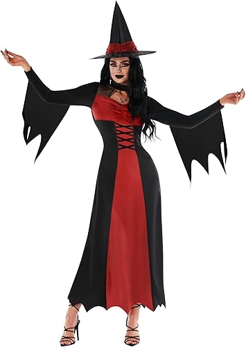 Miniatura 4 de Disfraz de bruja Morph para mujer (3 colores), disfraz de bruja malvada, disfraz de bruja para adultos, disfraz de bruja para mujer de Halloween