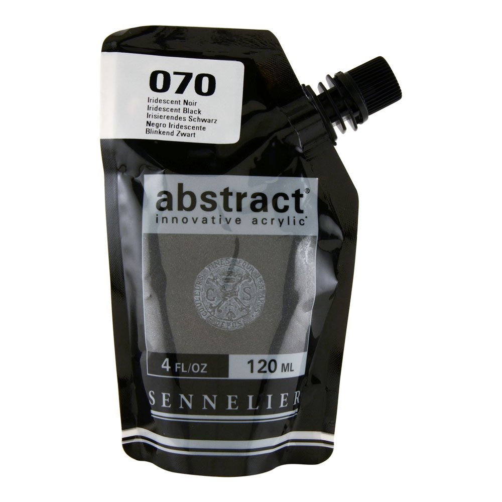 Sennelier : Abstract Acrylic Paint : 120ml : Iridescent Black