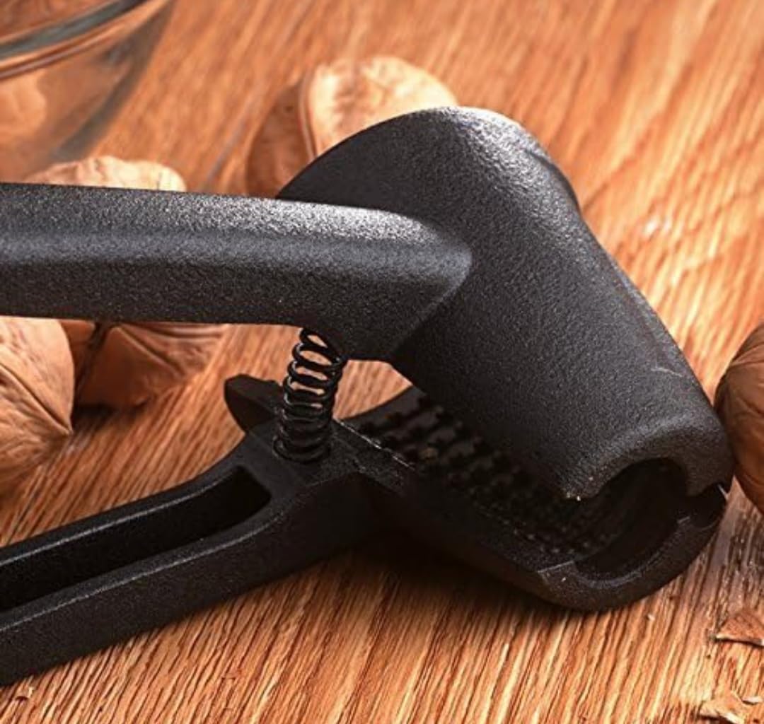 Daivik Walnut Cracker - Luxury Die Cast Stainless Alloy Nut Cutter, Portable Smart Clamp Plier, Akhrot Pincers and Bottle Opener for Pecans, Almonds, Brazil Nuts 1