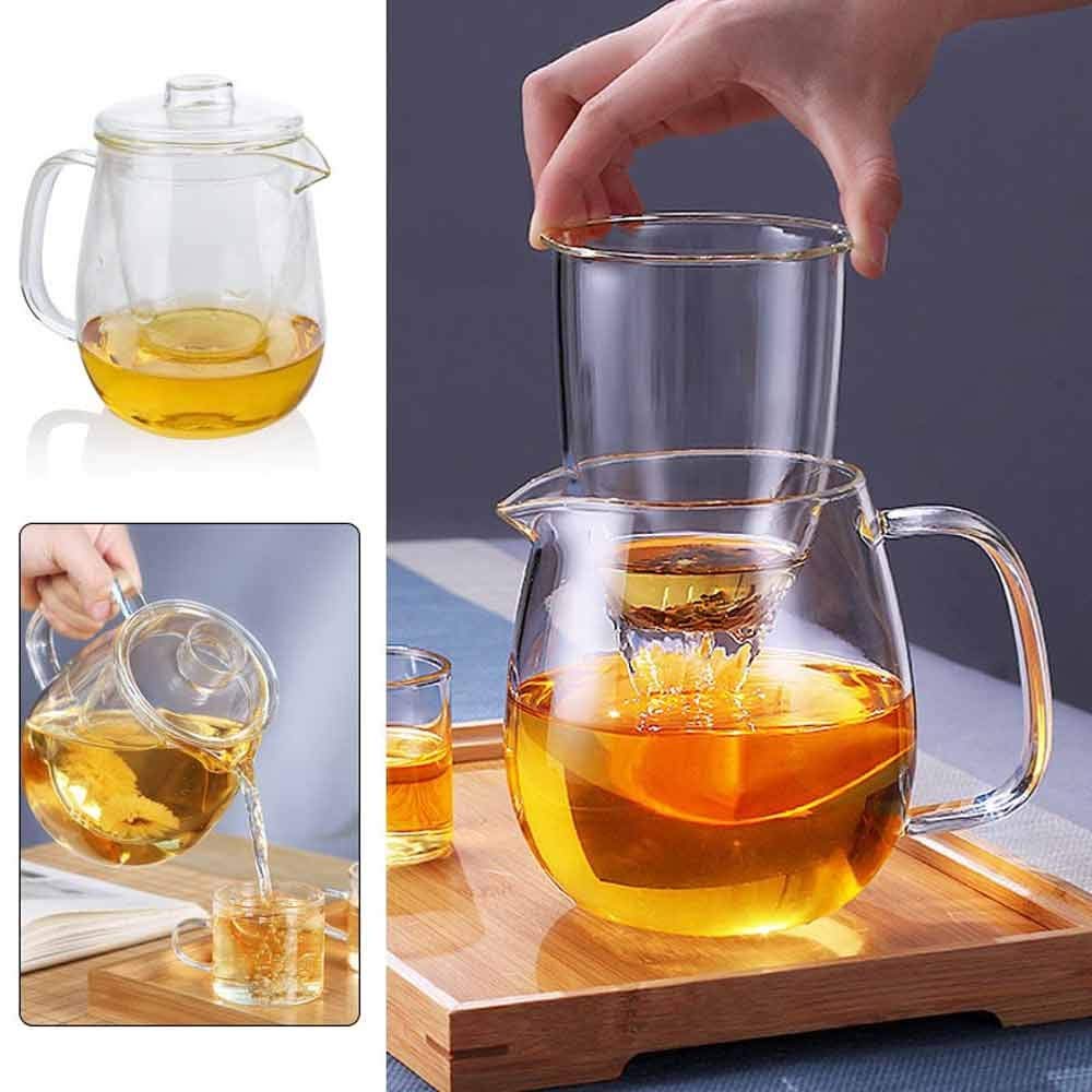 Czajnik z zaparzaczem czajniczek 600 ml szklany czajniczek do herbaty hotel jaśminowa herbata impreza solidny kuchnia herbata zielona herbata szklany czajniczek salon narzędzie kuchenne czajniki