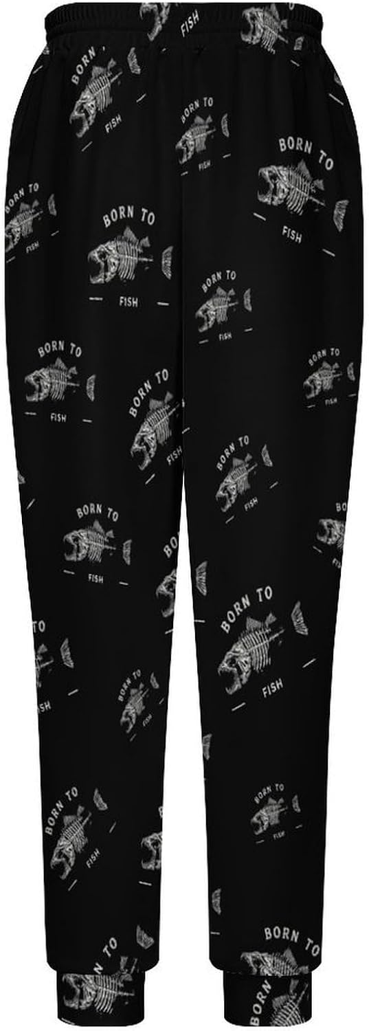 Born to Fish Casual Men's Sweatpants Lounge Pant 4X-Large