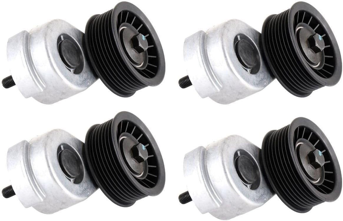 Belt Tensioner 4Set of Serpentine for Ramcharger 1992-1993 for Durango 1998-2003 4Door (Aluminum)