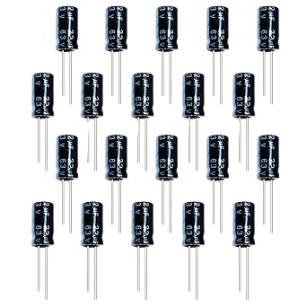 Aluminum Electrolytic Capacitor Kits 63v 22uF 6.3 * 11mm DIP Radial Leads Capacitors for Electrical Repair/Arduino/DIY etc. Kits 20Pcs
