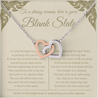 Meaningful New Beginnings Necklace – Encouragement Jewelry for Women, Healing After Divorce, Career Changes, Graduation, Retirement Present, Handmade 925 Sterling Silver or Gold Plated Pendant