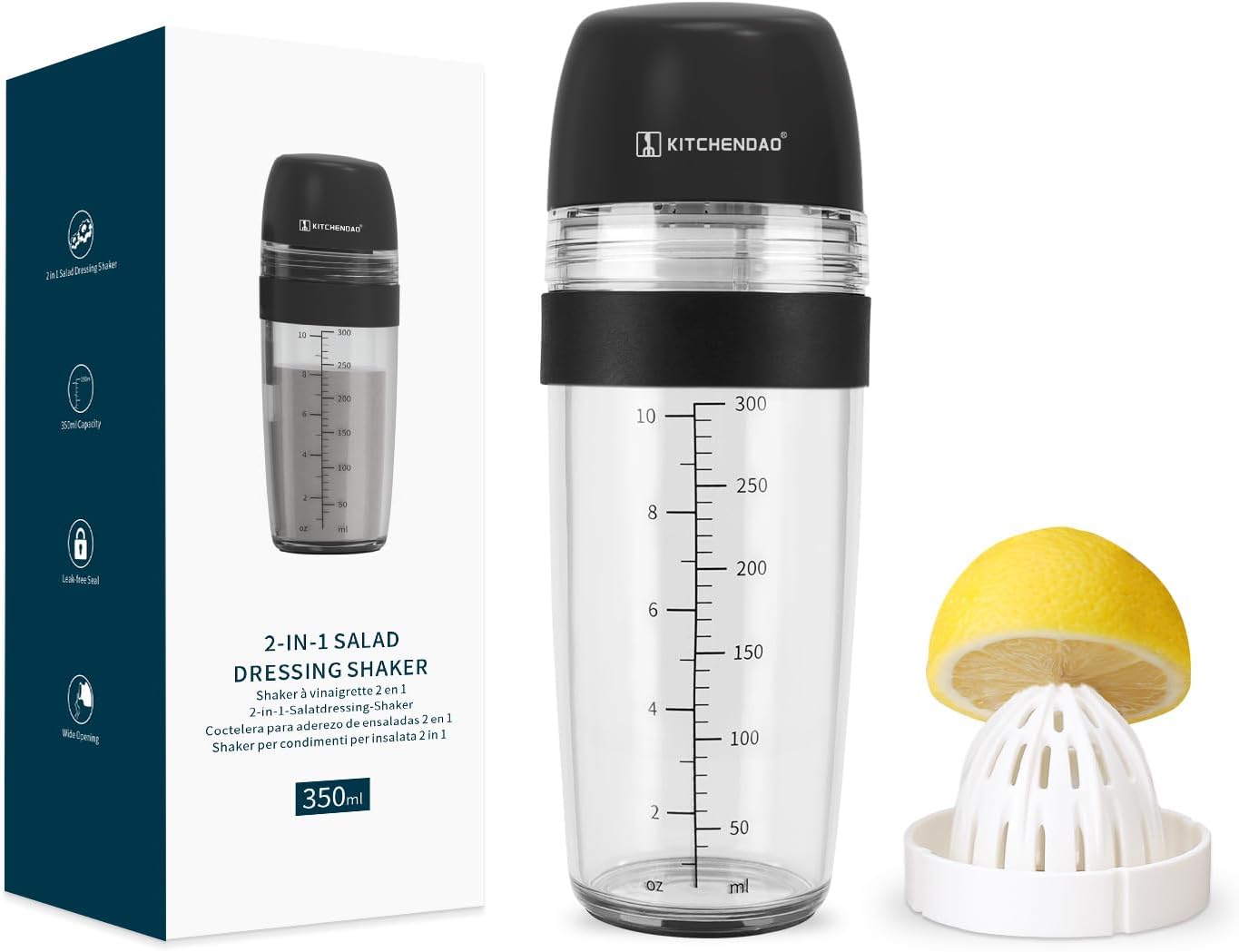 KITCHENDAO Collapsible Pasta Drying Rack and 2 in 1 Salad Dressing