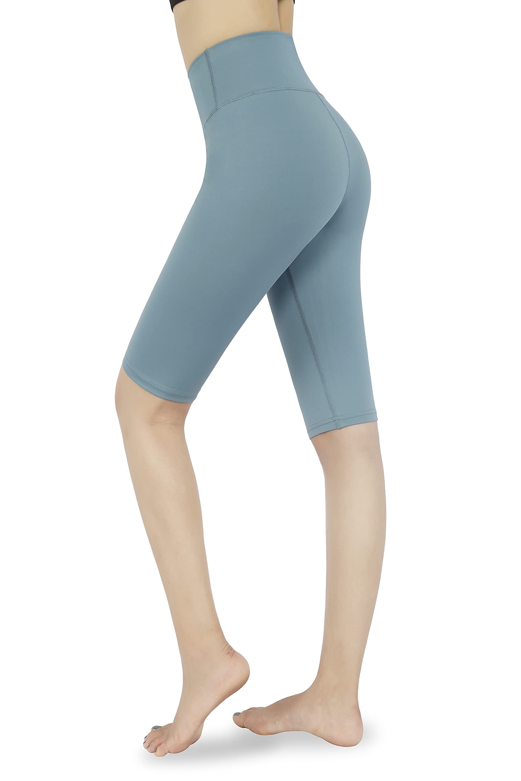 Zinmore Womens Running Cycling Shorts Exercise Workout Yoga Shorts Half Pants with Pockets