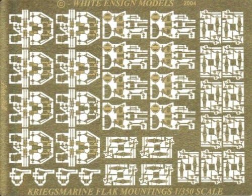 White Ensign Models 1/350 Kriegsmarine Light AA Weapons Photoetch Enhancement Parts