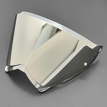 Motorcycle Helmet Replacement Visor for AGV AX9, Durable Construction, Easy Installation for Daily Riding,A Silver-Plated