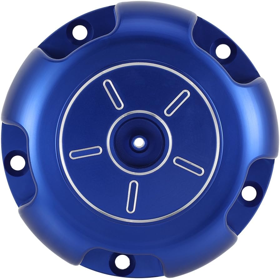 ATV Gas Cap CNC for YFZ 450 YFZ450R 2009-2025 YFZ450 2004-2009 2012-2013 YFZ450X 2009-2011 Blue,Aluminum Venting Solid CNC-Machined Aluminum Built-In One-Way Vent Leak-Proof Flexible Gasket