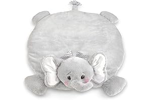 Bearington Baby Lil’ Spout Tummy Time Elephant: Sensory Delight for Baby's Development