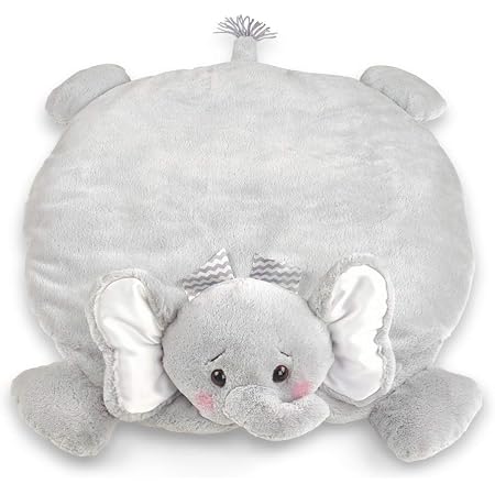 Amazon Com Sweet Jojo Designs Grey And White Playmat Tummy Time Baby And Infant Play Mat For Mint Watercolor Elephant Safari Collection Baby