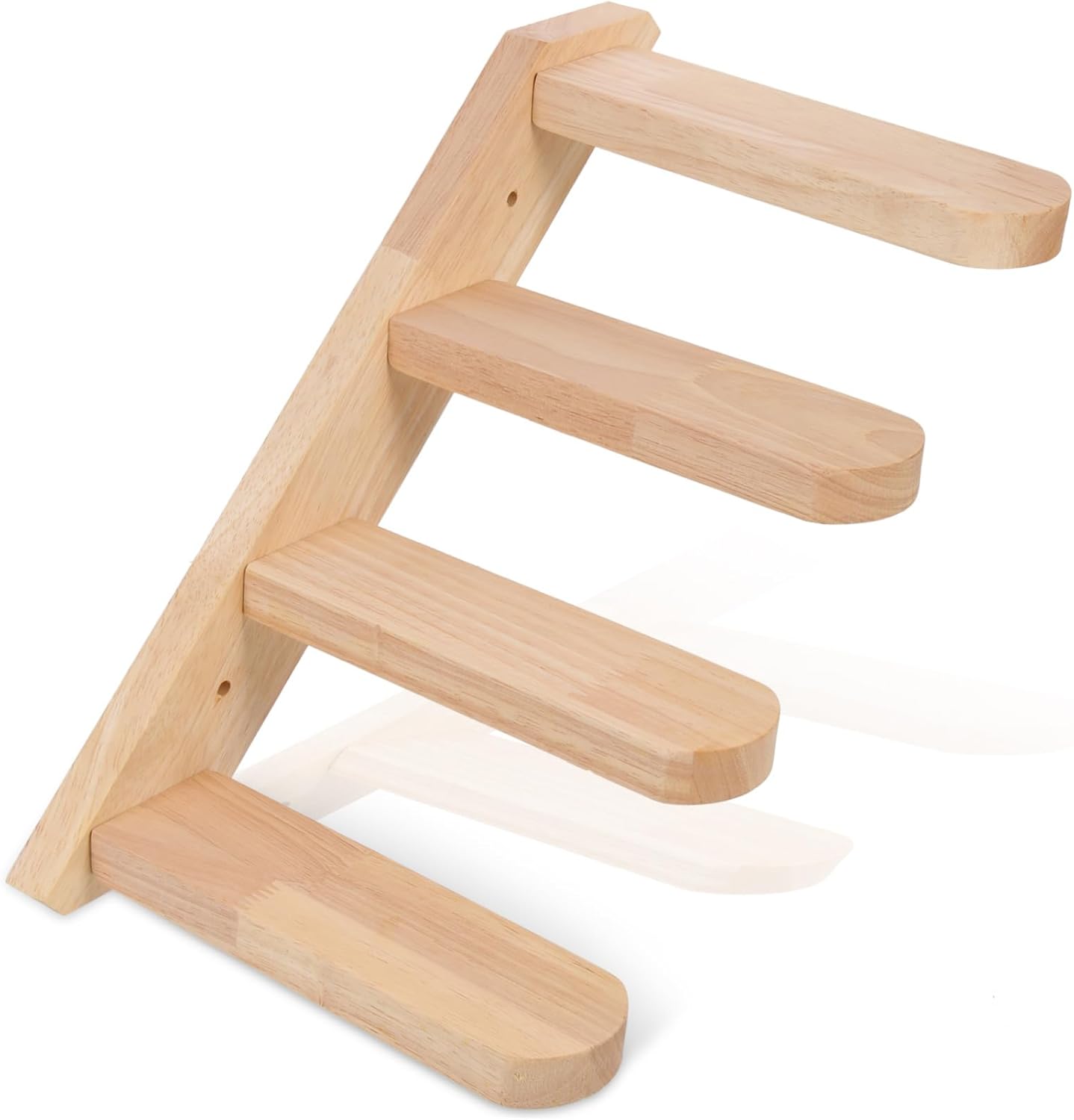 BESPORTBLE Wall Mounted Cat Shelf Wooden Cat Climbing Steps Indoor Sturdy for Play and Resting Space-Saving