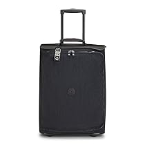 Kipling TEAGAN C Borsone con ruote extra piccolo da cabina, Carry On, Black Noir (Nero)