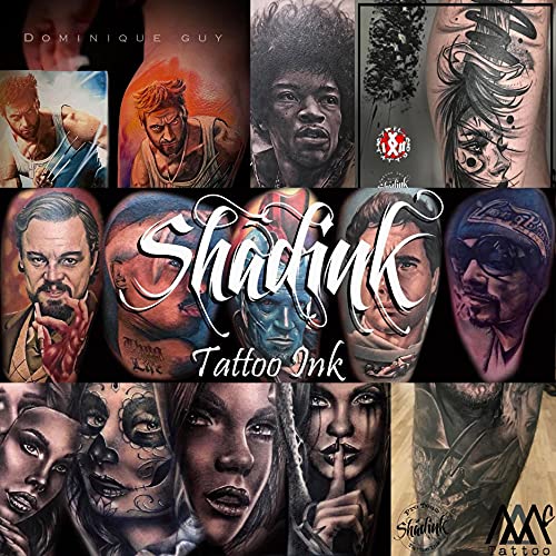 Shadink Tattoo Ink Professional Skin Tone Tattooing Inks for Color Portrait, Black & Gray Style (Skin Tone #5)