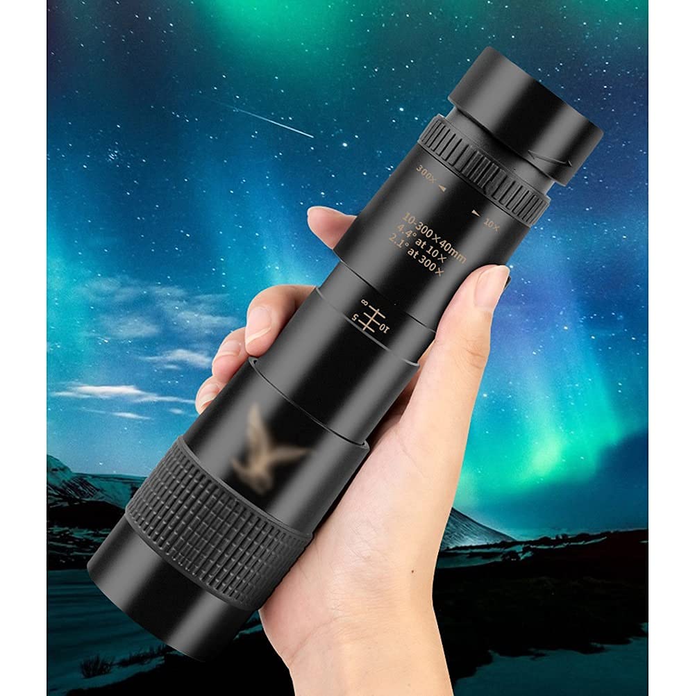 CHRONUS - Monoculare Per Adulti 10-30x50, Hd Impermeabile, Con Supporto
