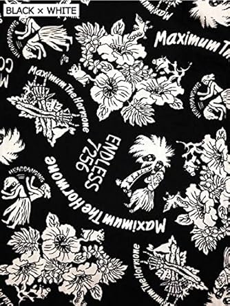 Amazon マキシマムザホルモン ホルモンアロハ シャツ 亮君着 黒 白 M シャツ 通販 Amazon マキシマムザホルモン ホルモンアロハ シャツ 亮君着 黒 白 M シャツ 通販