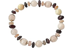 LILOVE Essentials Handmade Gemstone Bracelet with Quartz Cap