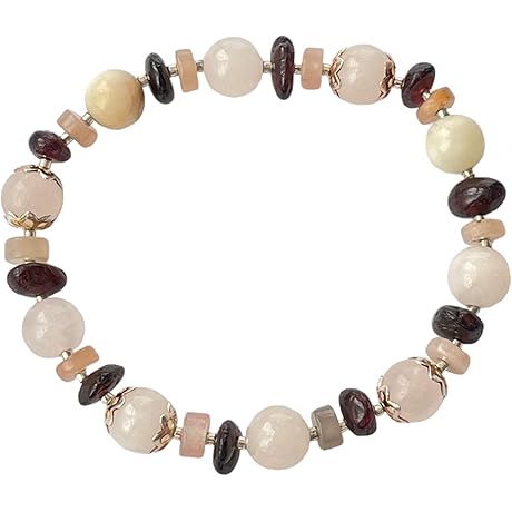 LILOVE Essentials Handmade Gemstone Bracelet with Quartz Cap