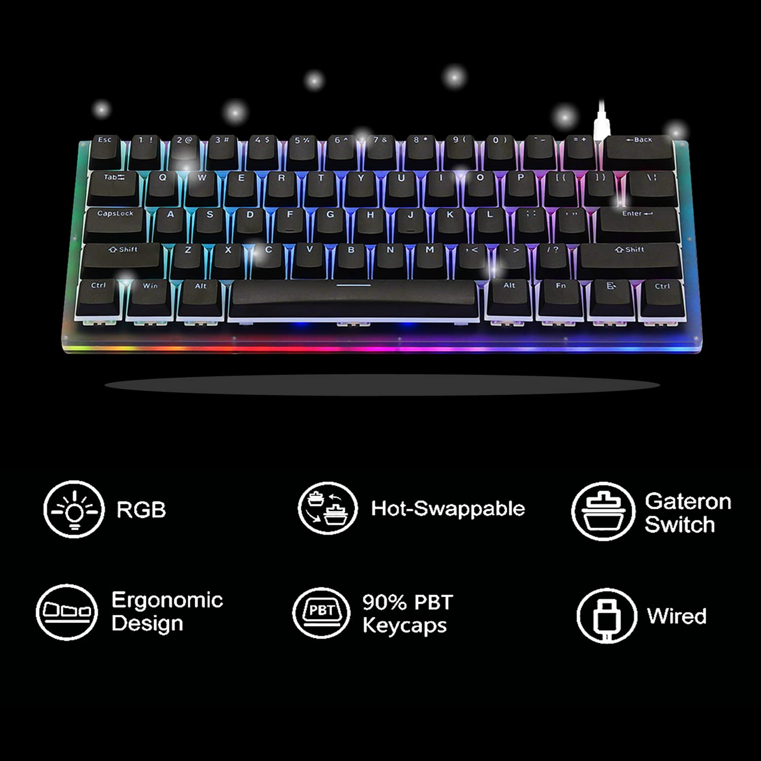 Amazon.com: XVX Womier K61 60% Mechanical Keyboard with PBT