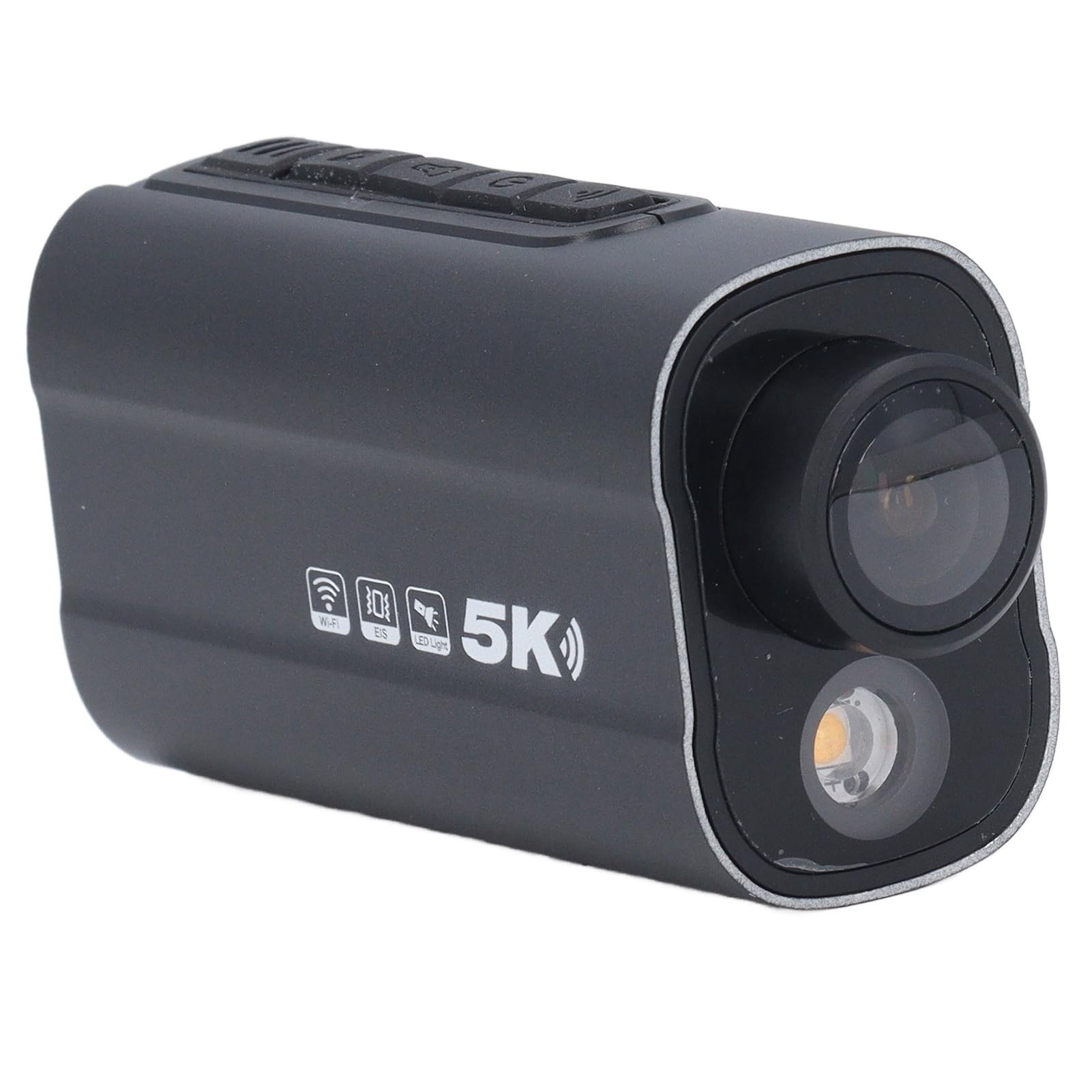 Sxhlseller Cámara de Acción para Motocicleta 5K con Fuerte EIS Antivibración para Casco, Cámara Deportiva de Visión Nocturna para Ciclismo, Metal