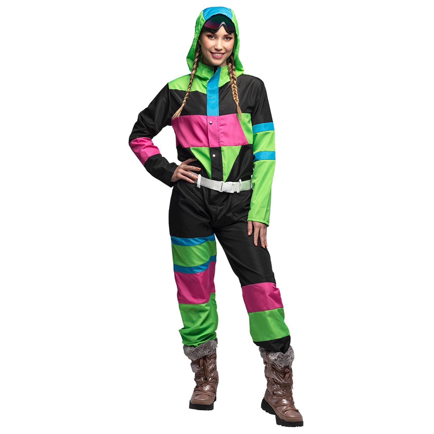 Boland - Combinaison de ski pour femmes, déguisement pour une fête à thème, Halloween ou le carnaval, déguisement des années 80
