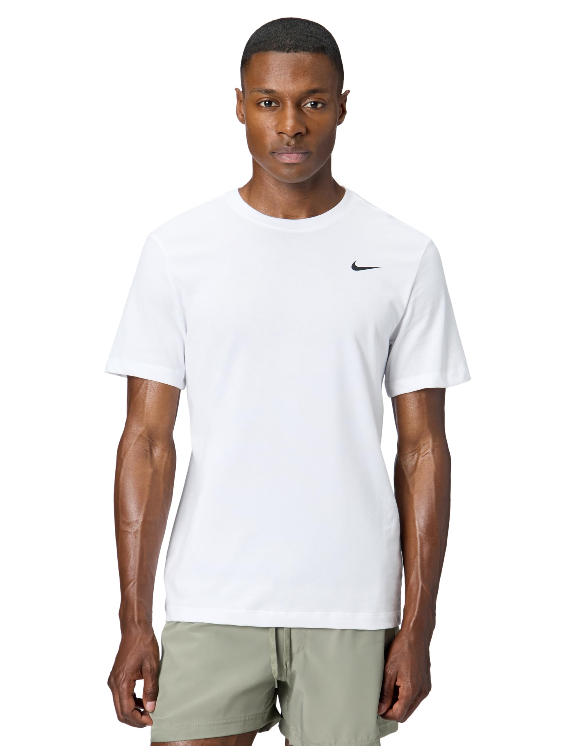 Nike Mens Training Fitness T-Shirt, White/Black, Size Xl, Men